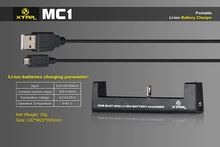 XTAR MC1 Li-ion Charger